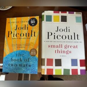 Jodi Picoult the book of two ways paperback and small great things hardc…
